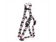 Yellow Dog Design SI BKD103L Black Daisy Step In Harness Large