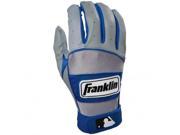 Franklin Sports 10743F4 MLB Adult NEO 100 Batting Glove Gry Royal Large