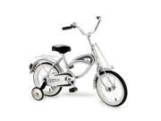 Morgan Cycle 41116 14 in. Cruiser Bicycle with Training Wheels in Silver