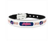 GameWear CLC MLB CLI M Cleveland Indians Medium Classic Leather Baseball Collar in White and Red