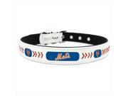 GameWear CLC MLB NEM L New York Mets Large Classic Leather Baseball Collar in White and Red