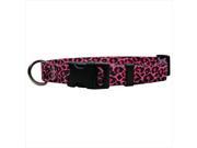 Yellow Dog Design LPNK102M Leopard Pink Standard Collar Medium