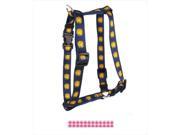 Yellow Dog Design H GNP100XS Gingham Pink Roman H Harness Extra Small