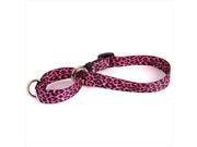 Yellow Dog Design M LPNK102M Leopard Pink Martingale Collar Medium
