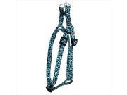 Yellow Dog Design SI LTL100XS Leopard Teal Step In Harness Extra Small