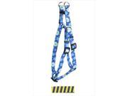 Yellow Dog Design SI TSBY104XL Team Spirit Blue and Yellow Step In Harness Extra Large