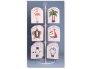Songbird Essentials Tabletop Display for Small Window Thermometers or Single Wallhooks holds 12 styles