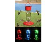Songbird Essentials Solar Powered Color Changing Hummingbird Feeder