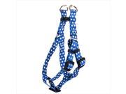 Yellow Dog Design SI NAVD101S Navy Polka Dot Step In Harness Small