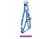 Yellow Dog Design SI PBP100XS Pink and Black Polka Dot Step In Harness Extra Small