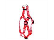 Yellow Dog Design SI RSF100XS Red Snowflakes Step In Harness Extra Small