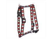 Yellow Dog Design H RA100XS Red Argyle Roman H Harness Extra Small