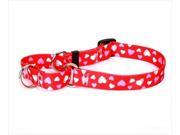 Yellow Dog Design M RH102M Red Hearts Martingale Collar Medium