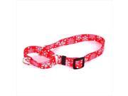 Yellow Dog Design M RSF100XS Red Snowflakes Martingale Collar Extra Small