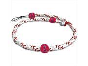 GameWear FR MLB ANA Anaheim Angels Classic Frozen Rope Baseball Necklace in White and Red