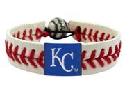 GameWear CB MLB KAR Kansas City Royals Classic Baseball Bracelet in White and Red