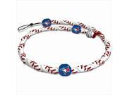 GameWear FR MLB TOB 1 Toronto Blue Jays Classic Frozen Rope Baseball Necklace in White and Red