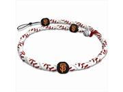 GameWear FR MLB SAG San Francisco Giants Classic Frozen Rope Baseball Necklace in White and Red