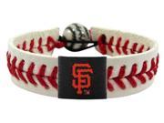 GameWear CB MLB SAG San Francisco Giants Classic Baseball Bracelet in White and Red