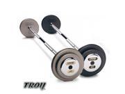 Troy Barbell HFB 055C Pro Style Commercial Grade Gray Pro Style Curl Barbell 55 Pounds