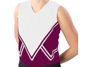 Pizzazz Performance Wear UT55 MARWHT AXL UT55 Adult Intensity Uniform Shell Maroon with White Adult X Large