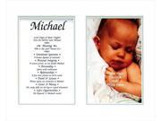 Townsend FN03Nathanael Personalized Matted Frame With The Name Its Meaning Nathanael