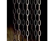 Kichler 4927TZG Accessory 36 in. Solid Brass Outdoor Lighting Chain in Tannery Bronze with Gold Accent
