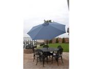 Bliss UMB 201BLU 9 ft. Market Umbrella Allum Crank And Tilt Denim Blue