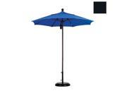 California Umbrella ALTO758117 F32 7.5 ft. Fiberglass Market Umbrella Pulley Open Bronze Olefin Black