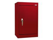 Sandusky WA11181226 01 Solid Door Wall Cabinet Red