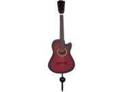 Songbird Essentials Red Black Acoustic Guitar Single Wallhook