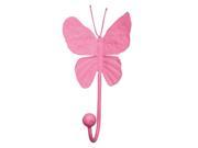Jubilee Collection HK1004 Butterfly Hook Bright Pink