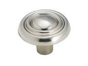Amerock BP1306G9 Brass and Sterling Traditions Round Knob Sterling Nickel