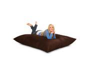 RelaxSacks 6PL MS002 6 ft. Relax Pillow Sack Microsuede Chocolate