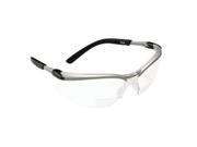 AO Safety 247 11378 00000 20 Bx Reader Silver Black Frame Gray Lens 2.0 Diopt