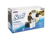 Kimberly Clark 31700 SCOTT SLIMROLL Hard Roll Towel Dispenser Starter Kit 20.75x13.13x8.5 Smk Wht