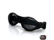 Zan Headgear BA001R Bugeye Goggle Black Frame Reflective Lens