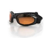 Zan Headgear BCR003 Crossfire Small Folding Goggles Black frame Amber lenses