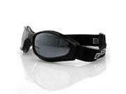 Zan Headgear BCR001 Crossfire Small Folding Goggles Black frame Smoke lenses