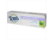 Toms Of Maine Whole Care Gel Toothpaste Spearmint 4.7 Oz