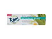 Toms Of Maine Botanically Bright Whitening Toothpaste Spearmint 4.7 Oz