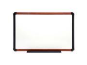 Ghent 04501 2 ft. x 3 ft. DecoQuest Porcelain Markerboard with Black Cherry Aluminum Frame