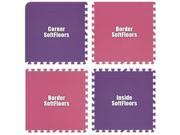 Alessco SFPEPK1226 SoftFloors Purple Pink Checkerboard 12 x 26 Set