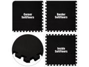 Alessco SFBK0418 SoftFloors Black 4 x 18 Set