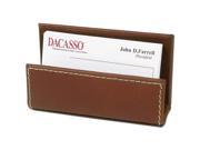 A3207 Business Card Holder Rustic Brown Leather with A Felt Bottom
