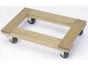 Wesco 272058 Flush Open Deck Wood Dolly With 3 in. Casters 30 in. x 18 in.