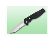 SOG FSAT98 CP Flash II Tanto Partially Serrated with Clam Pack