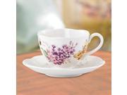Lenox 812105 Butterfly Meadow Orange Sulphur Cup and Saucer Set