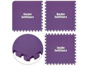 Alessco SFPE0202B SoftFloors Purple 2 X 2 X .625inch Border