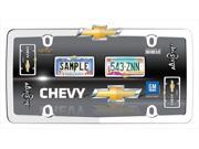 Cruiser Accessories 10437 Chevy License Plate Frame Chrome And Gold
